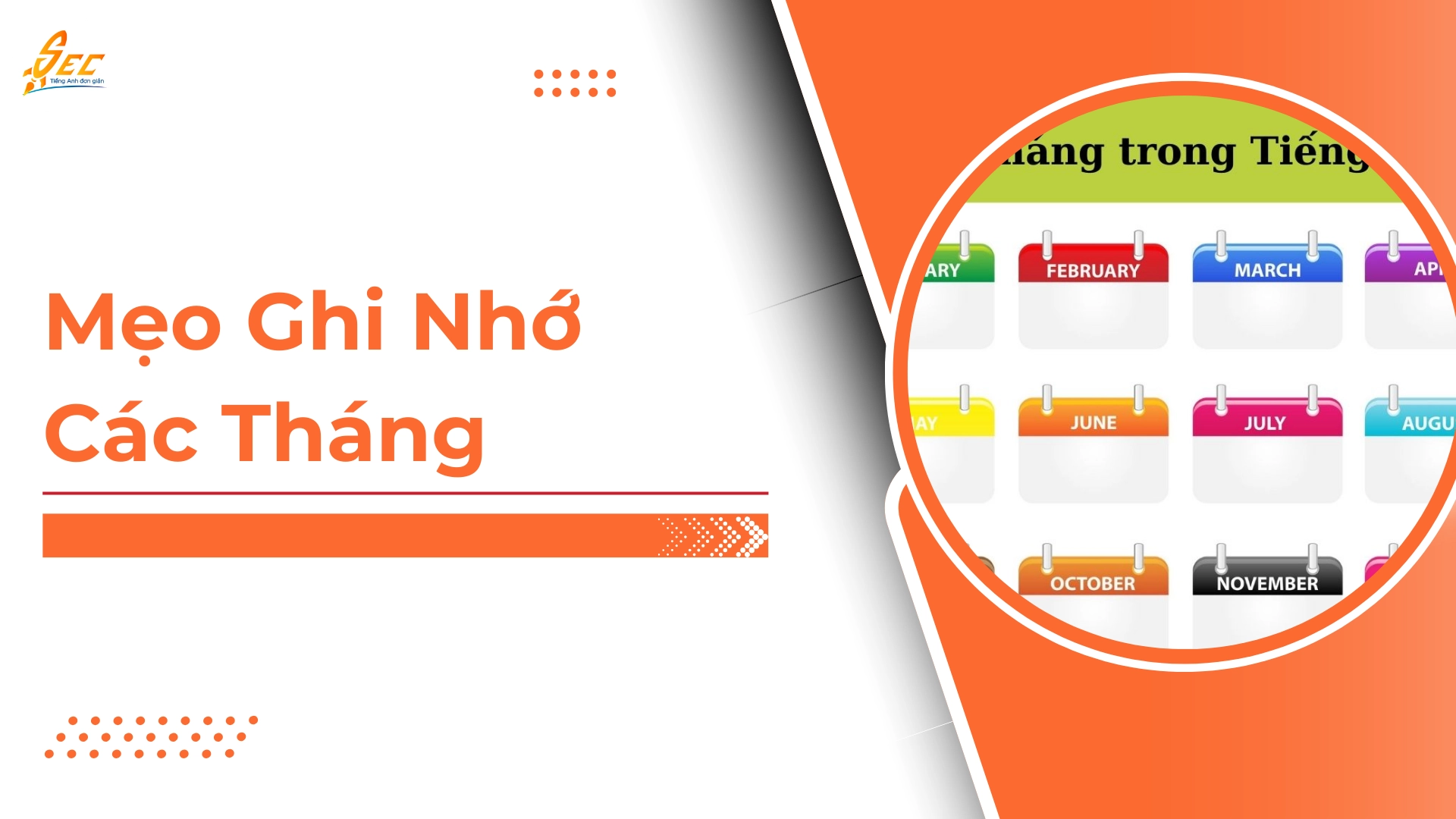 các tháng trong tiếng anh