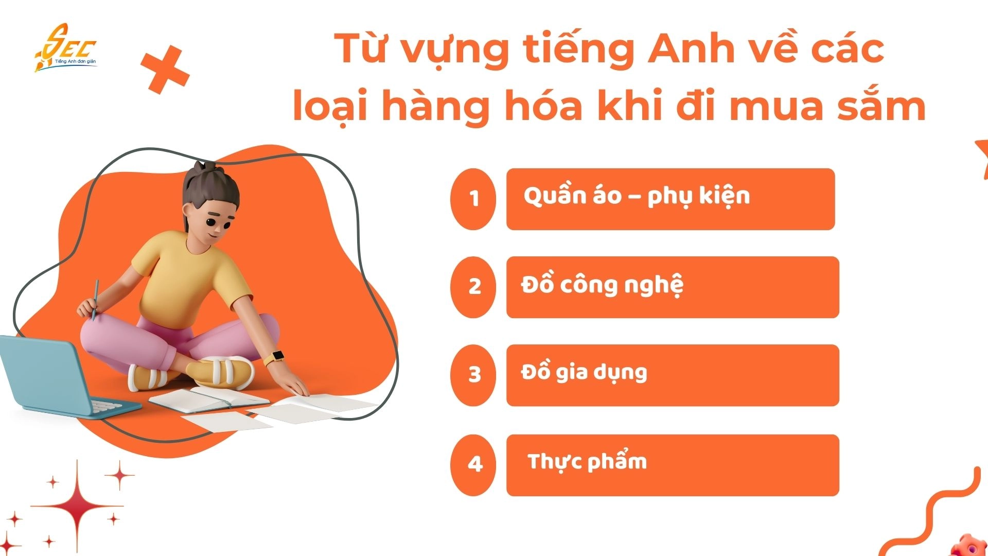 Từ vựng tiếng Anh khi đi mua sắm
