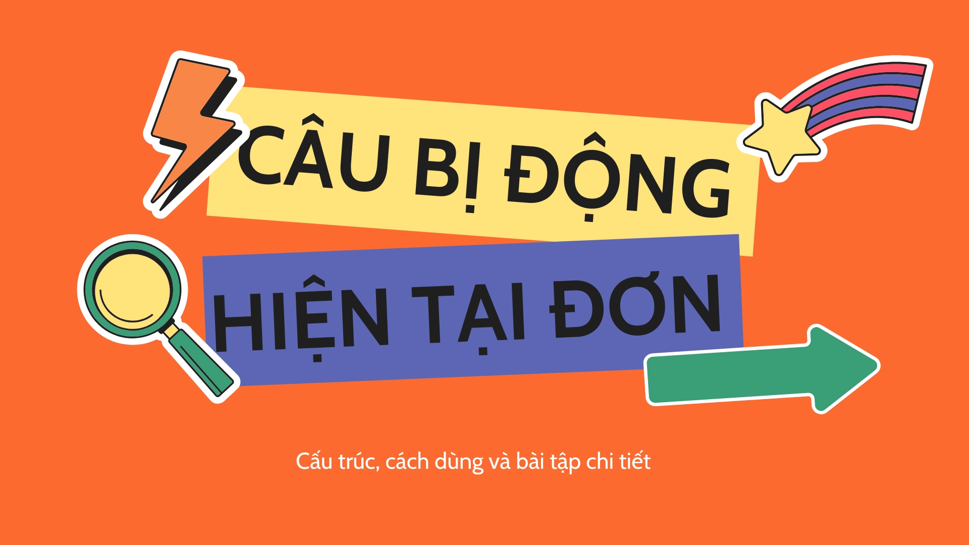 câu bị động hiện tại đơn