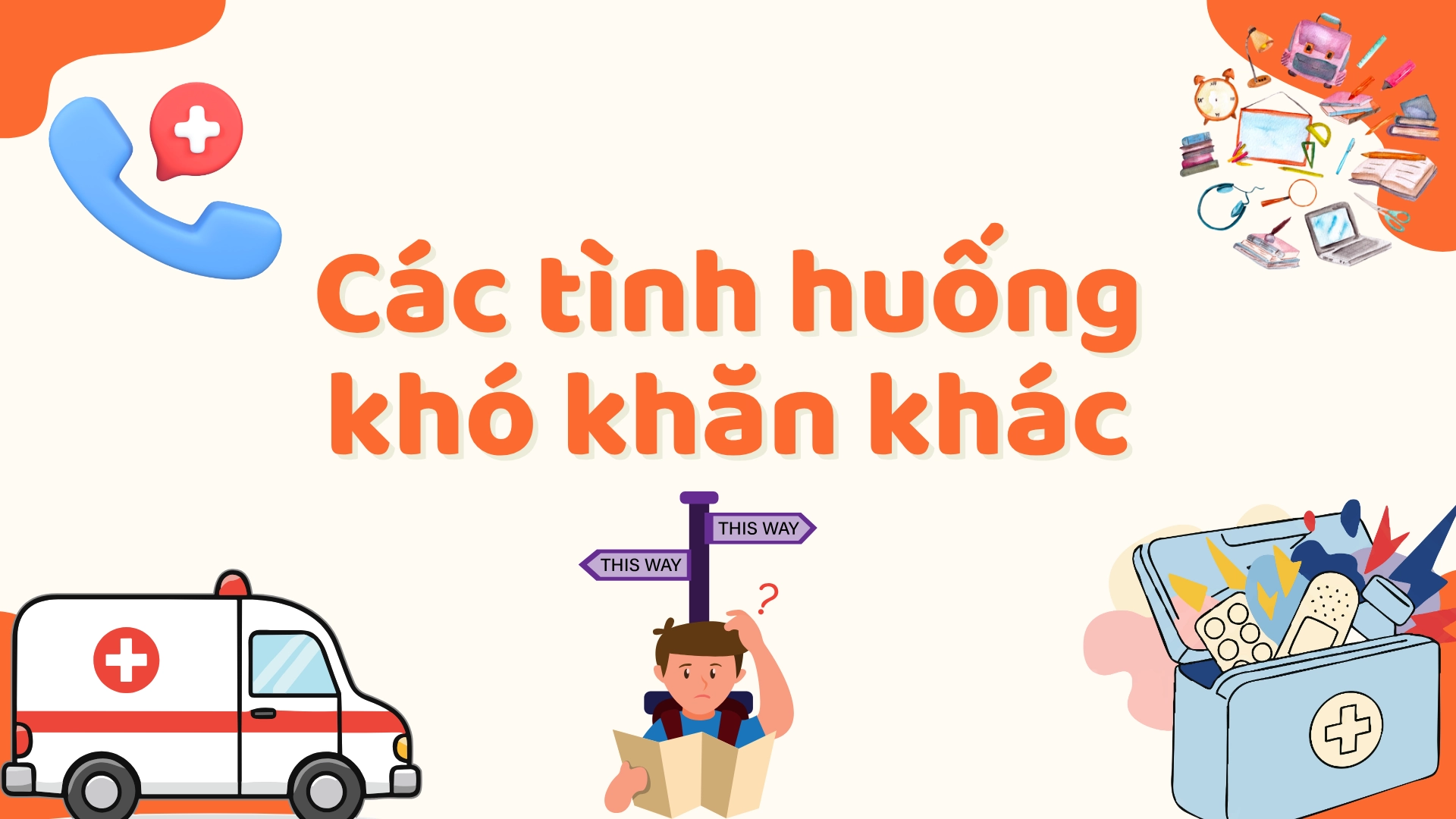 Tình huống khẩn cấp: Help!, Call the police!, I need a doctor! 2025 4 Tình huống khẩn cấp
