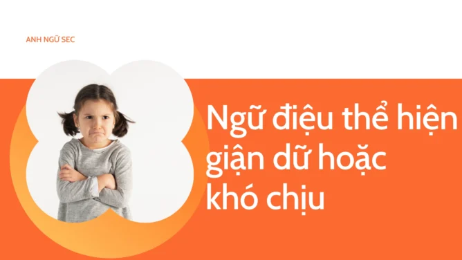 Ngữ điệu thể hiện giận dữ hoặc khó chịu