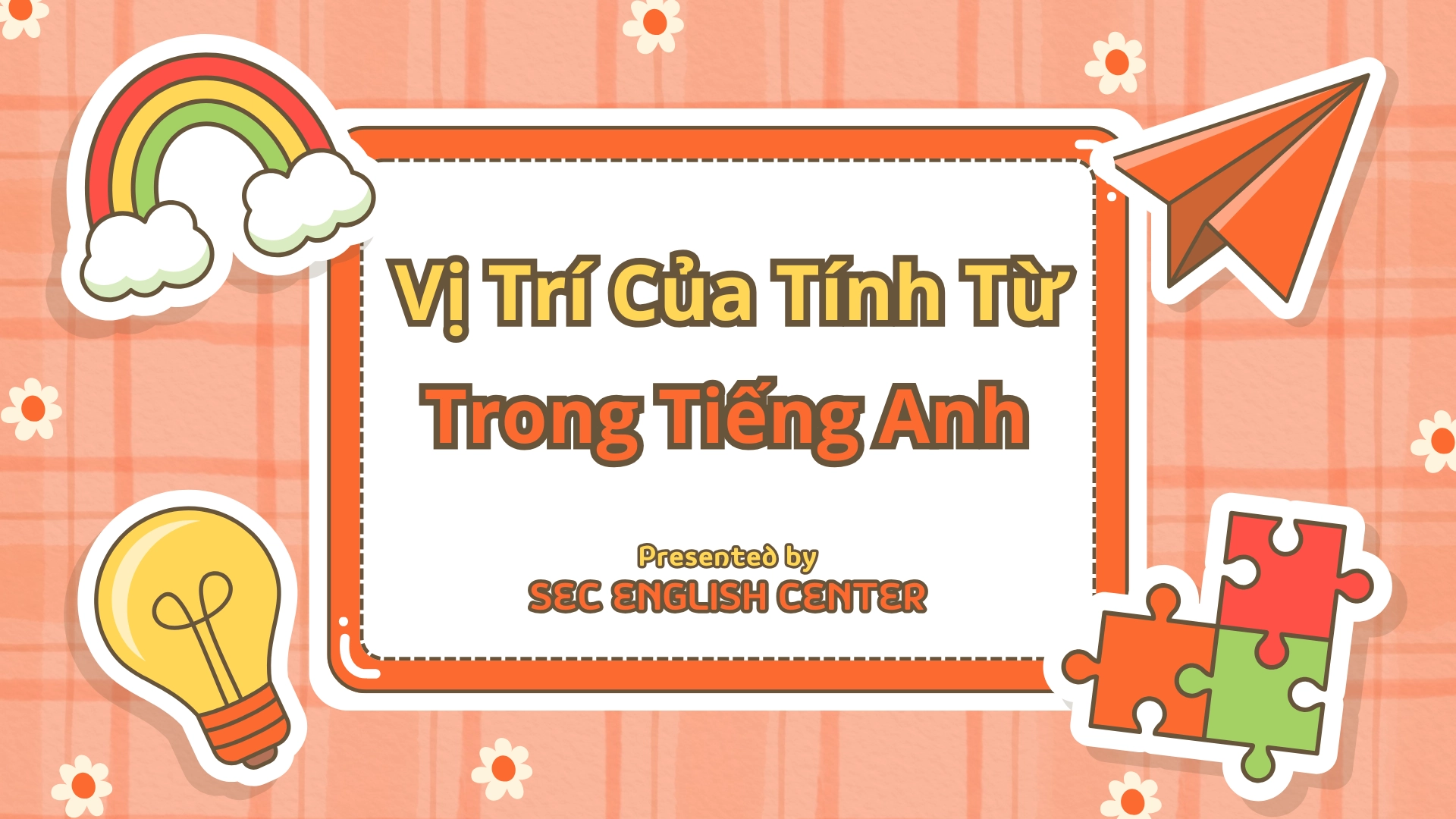 vị trí của tính từ