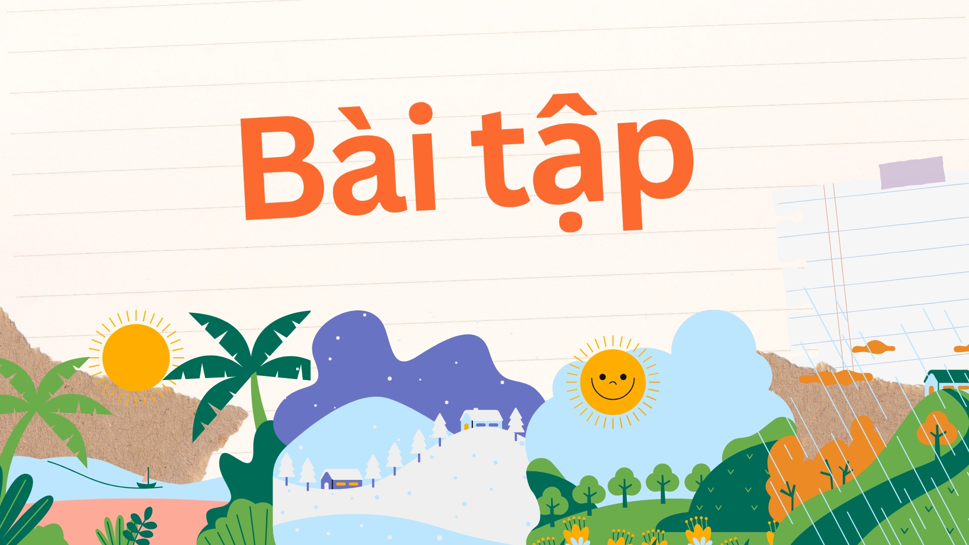 Bộ Từ Vựng Và Câu Mẫu Chủ đề Weather & Seasons