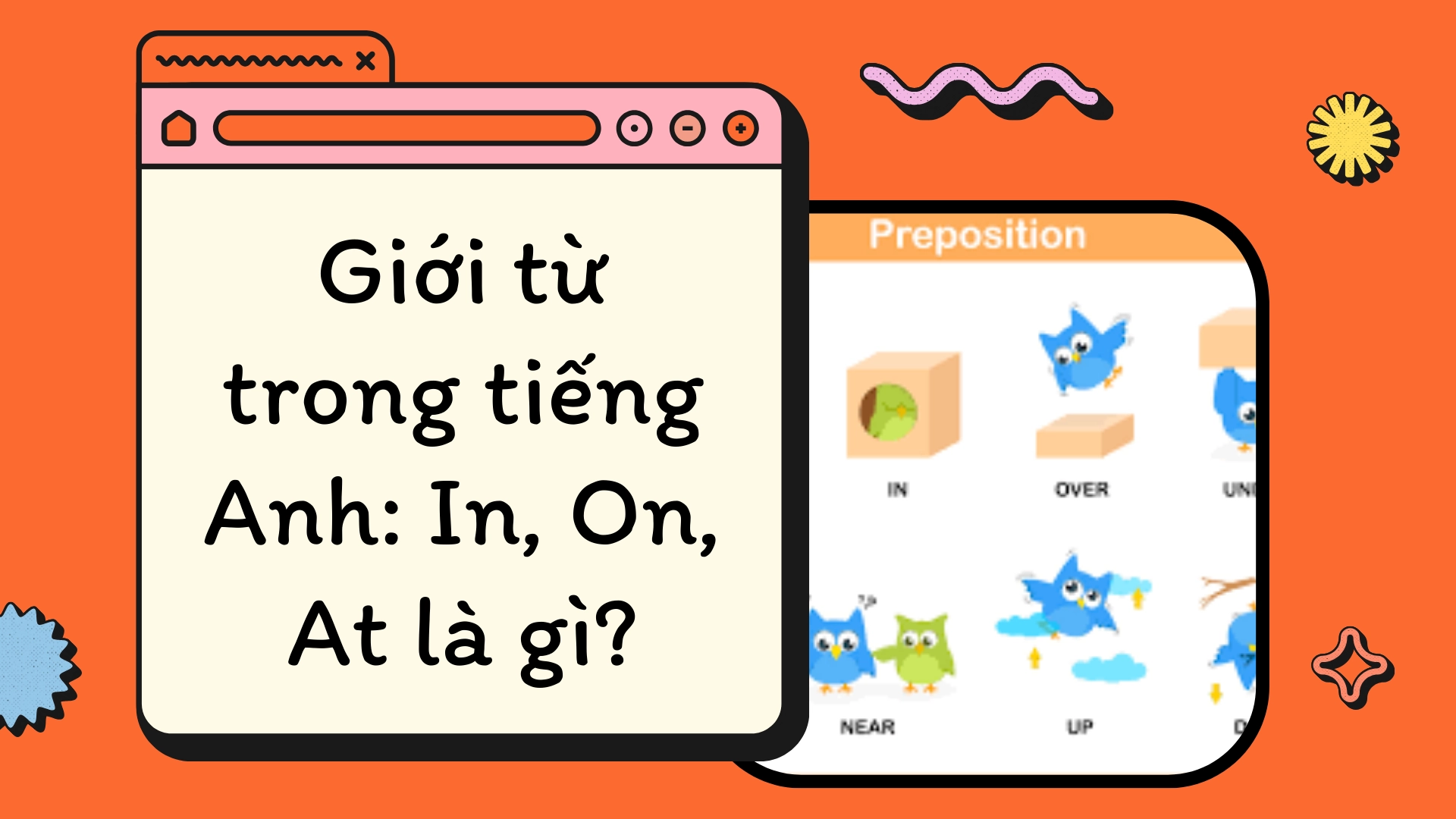 giới từ trong tiếng anh in on at