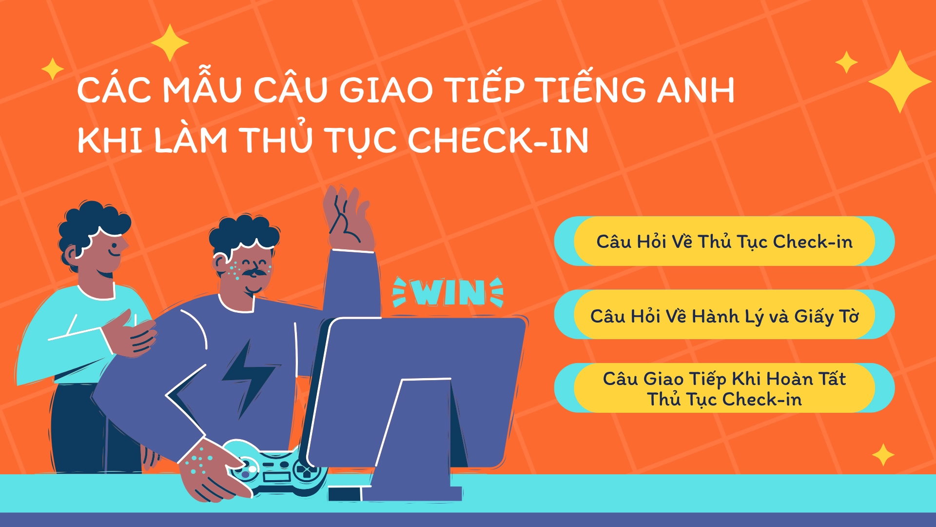 các mẫu câu giao tiếp tiếng anh tại sân bay