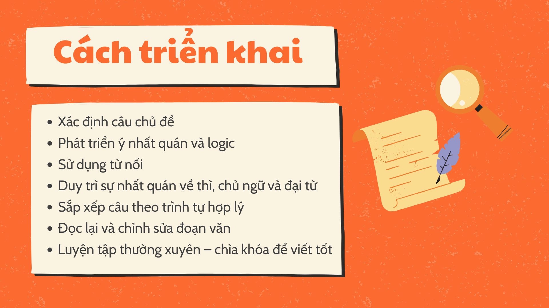 Làm mạch lạc các đoạn văn