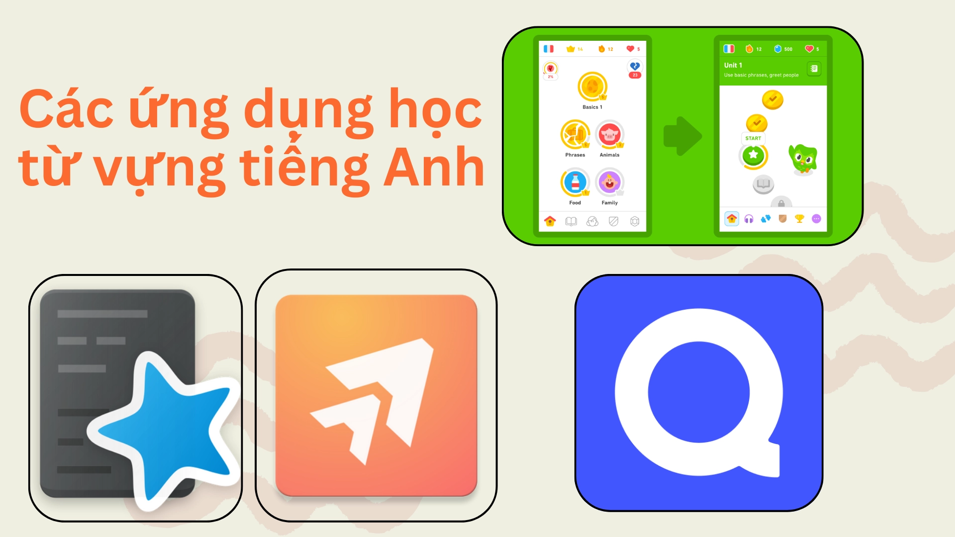 Các ứng dụng học từ vựng 