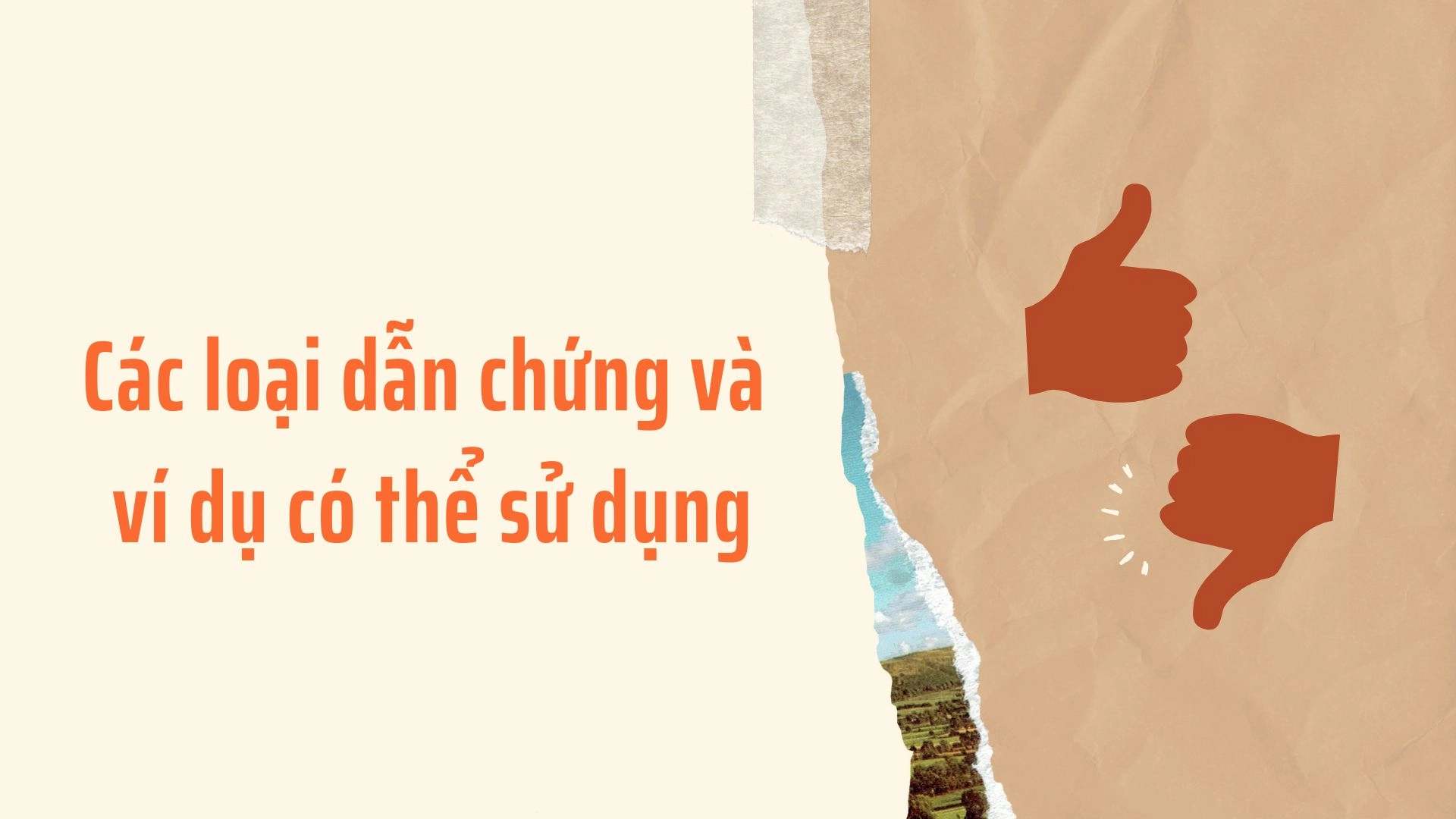 Cách cung cấp dẫn chứng và ví dụ