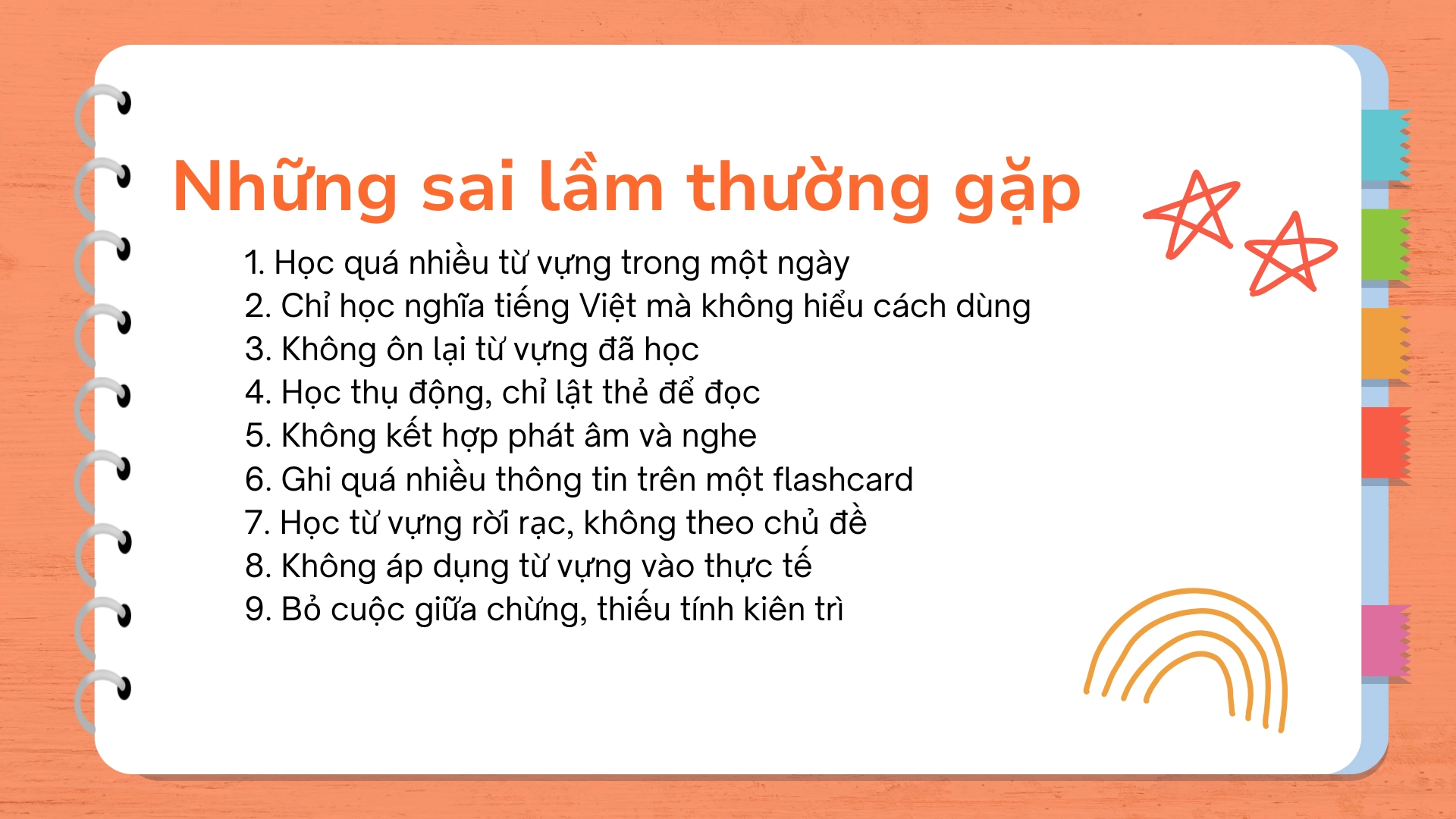 Cách sử dụng flashcards để học từ vựng