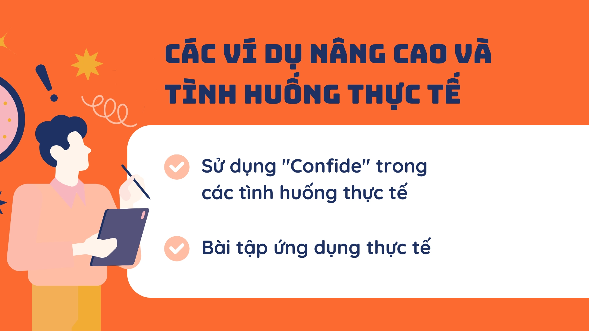 confide đi với giới từ gì