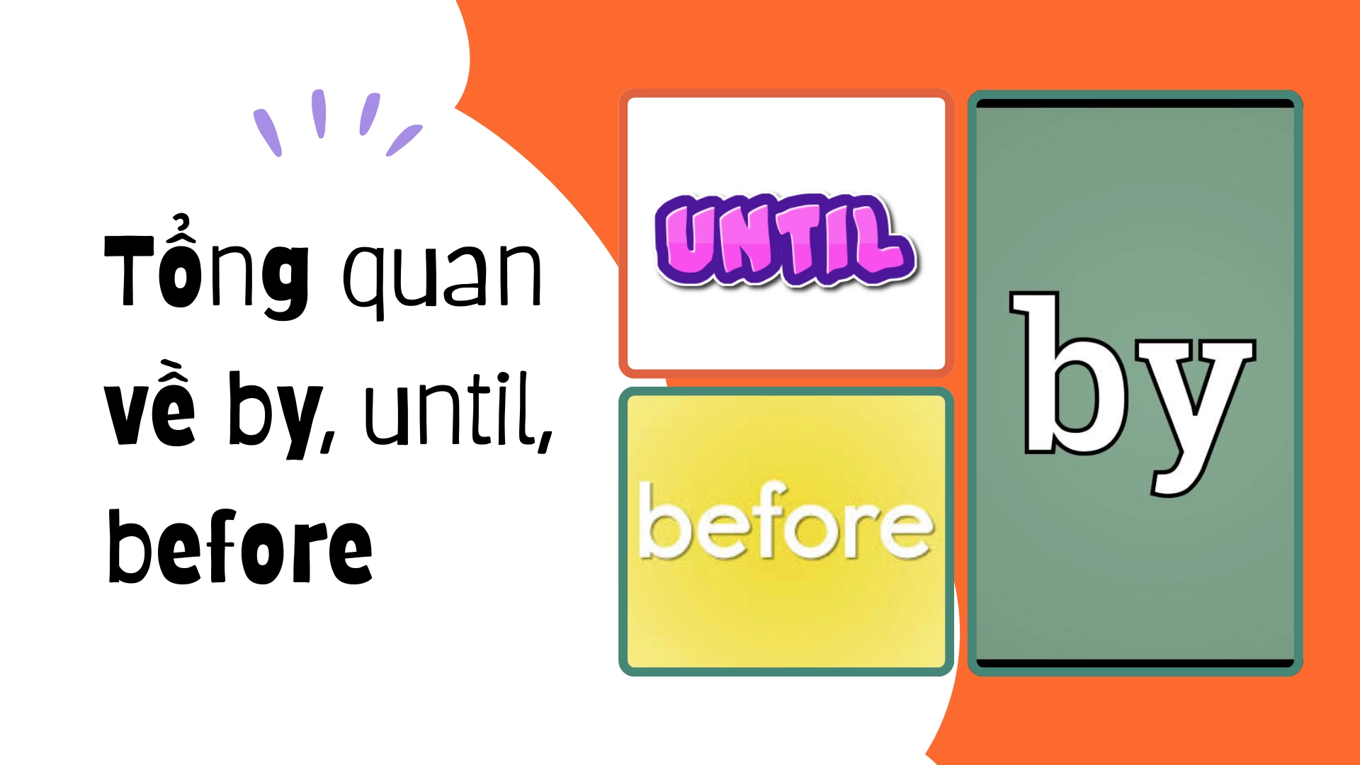 Phân biệt by until before