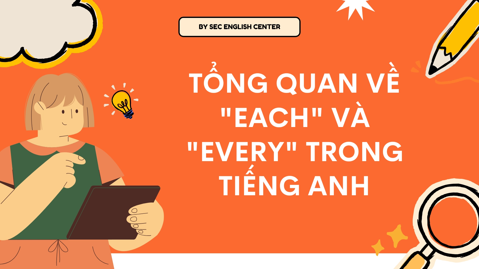Phân biệt each và every