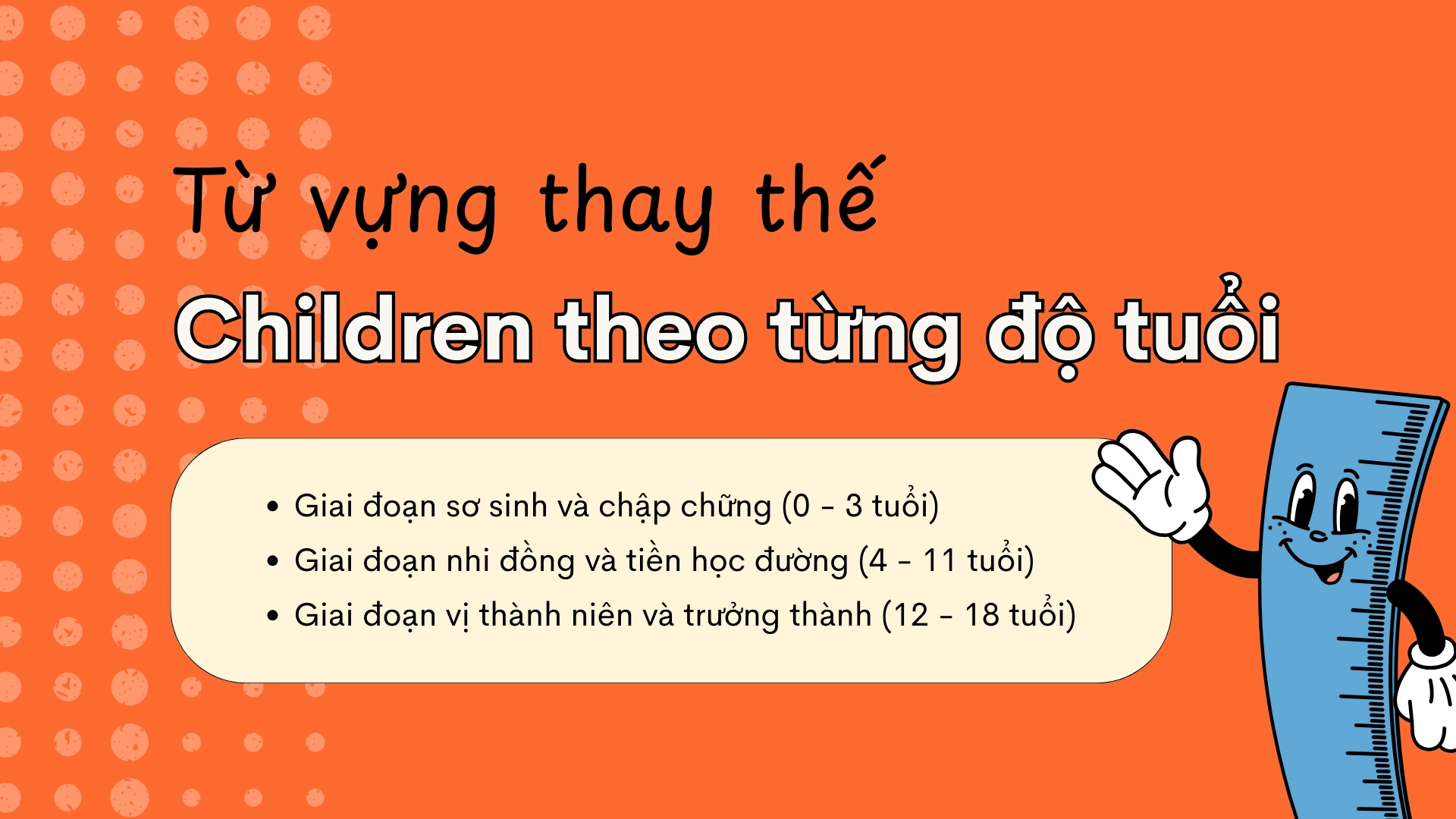 Synonyms cho Children