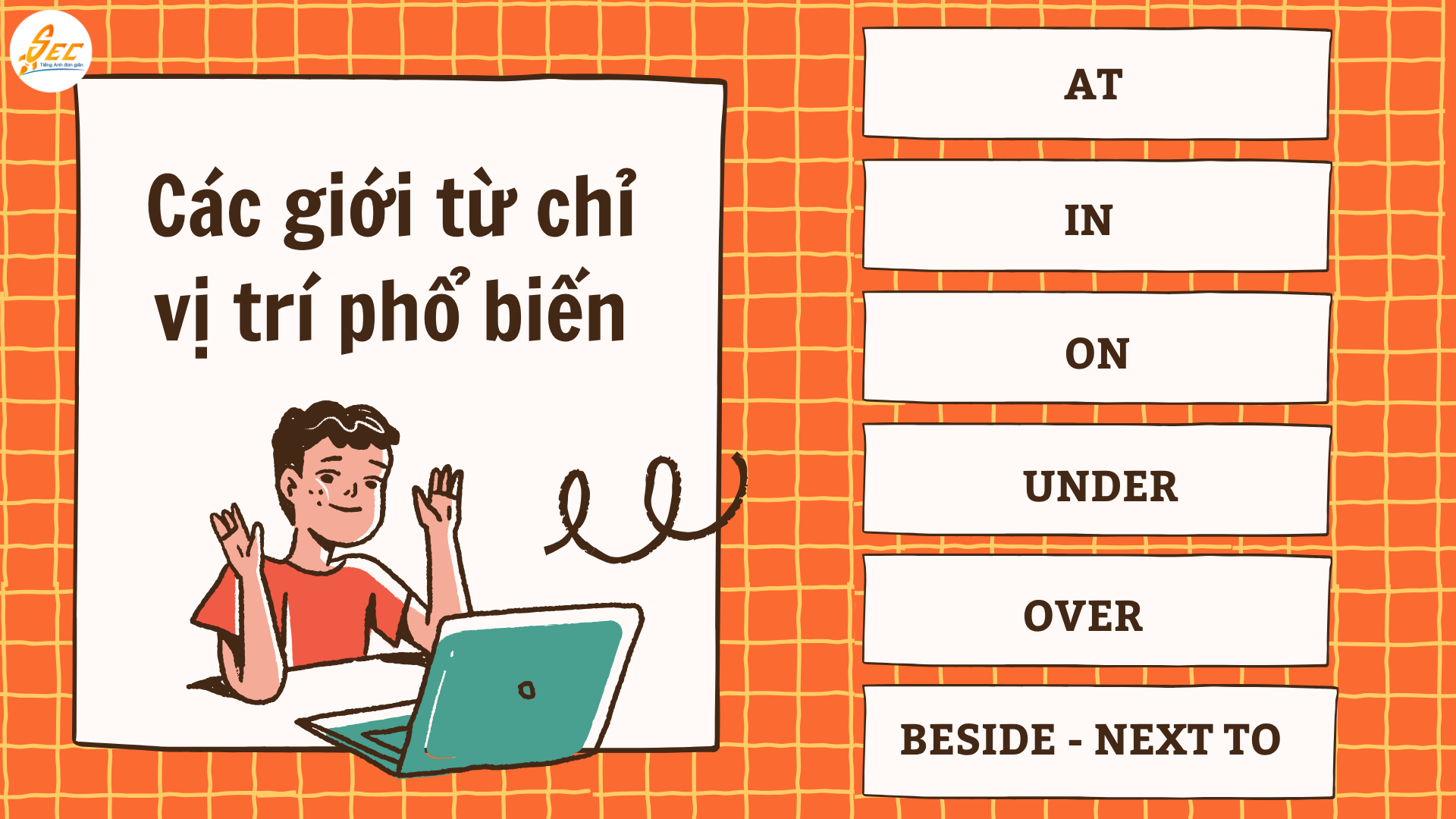 Giới từ chỉ vị trí trong tiếng Anh