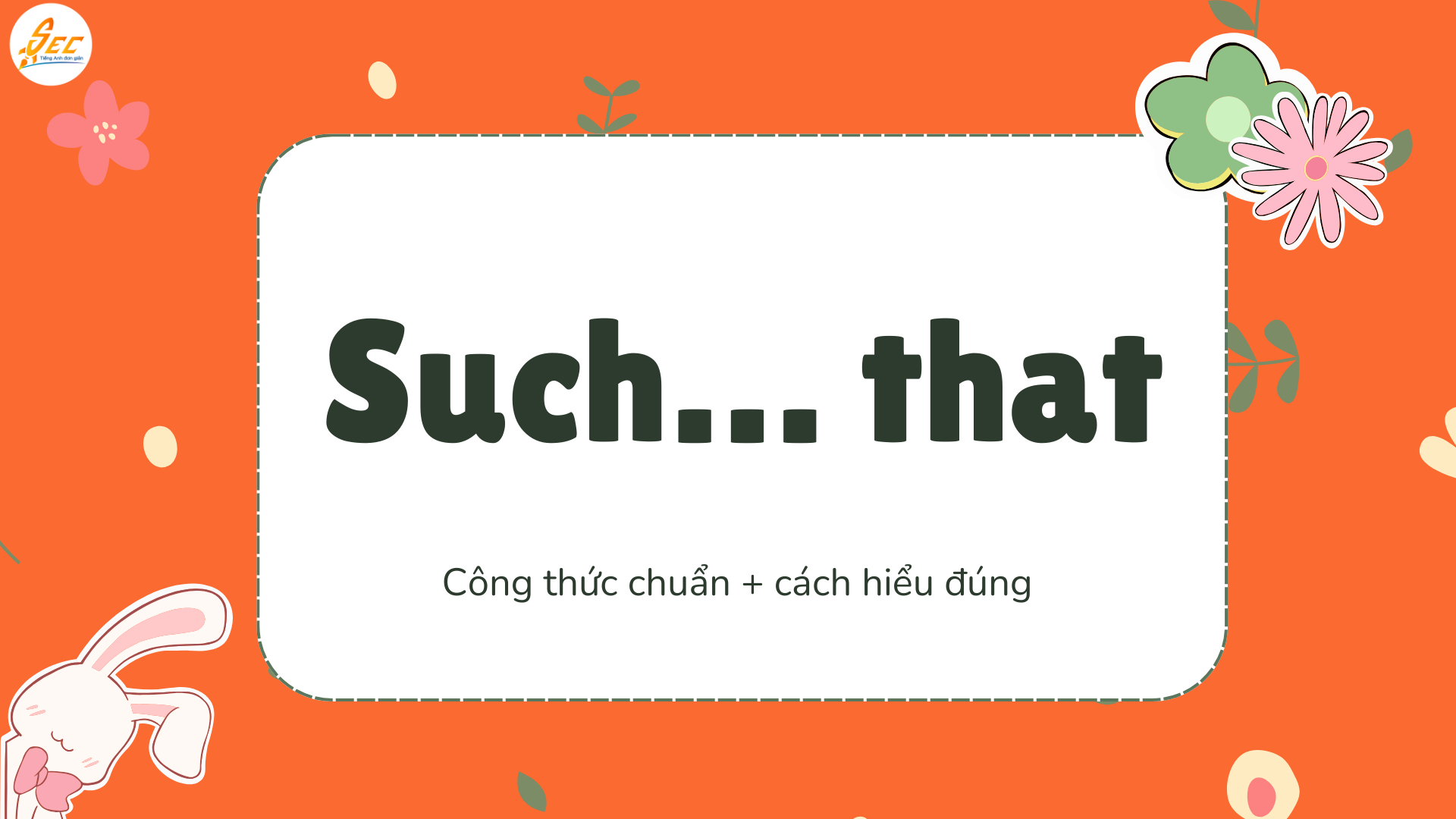 Such… that / So… that 