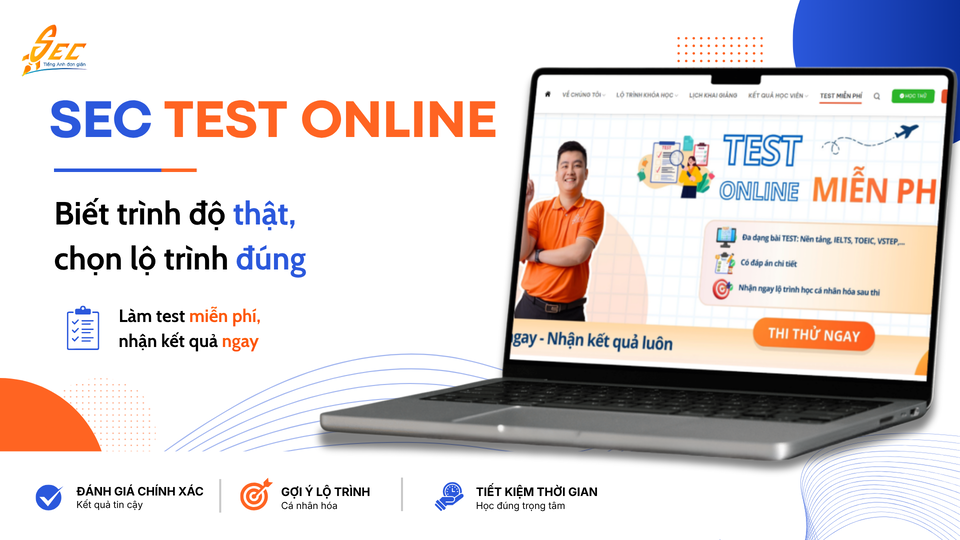 test trình độ tiếng Anh miễn phí